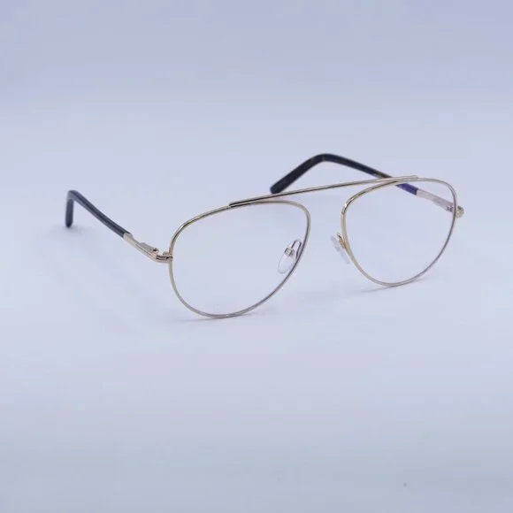 🕶️ New Tom Ford FT5622-B 028 Eyeglasses - Gold Frame 57mm